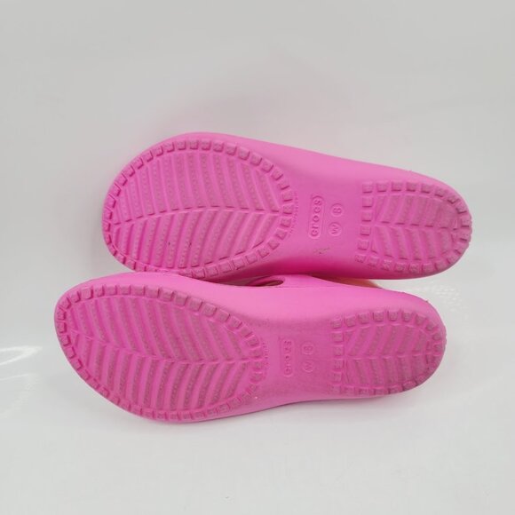 Crocs Women's Pink Kadee Li Triple Strap Slip-On Slide Sandal Size 8 - Picture 5 of 7